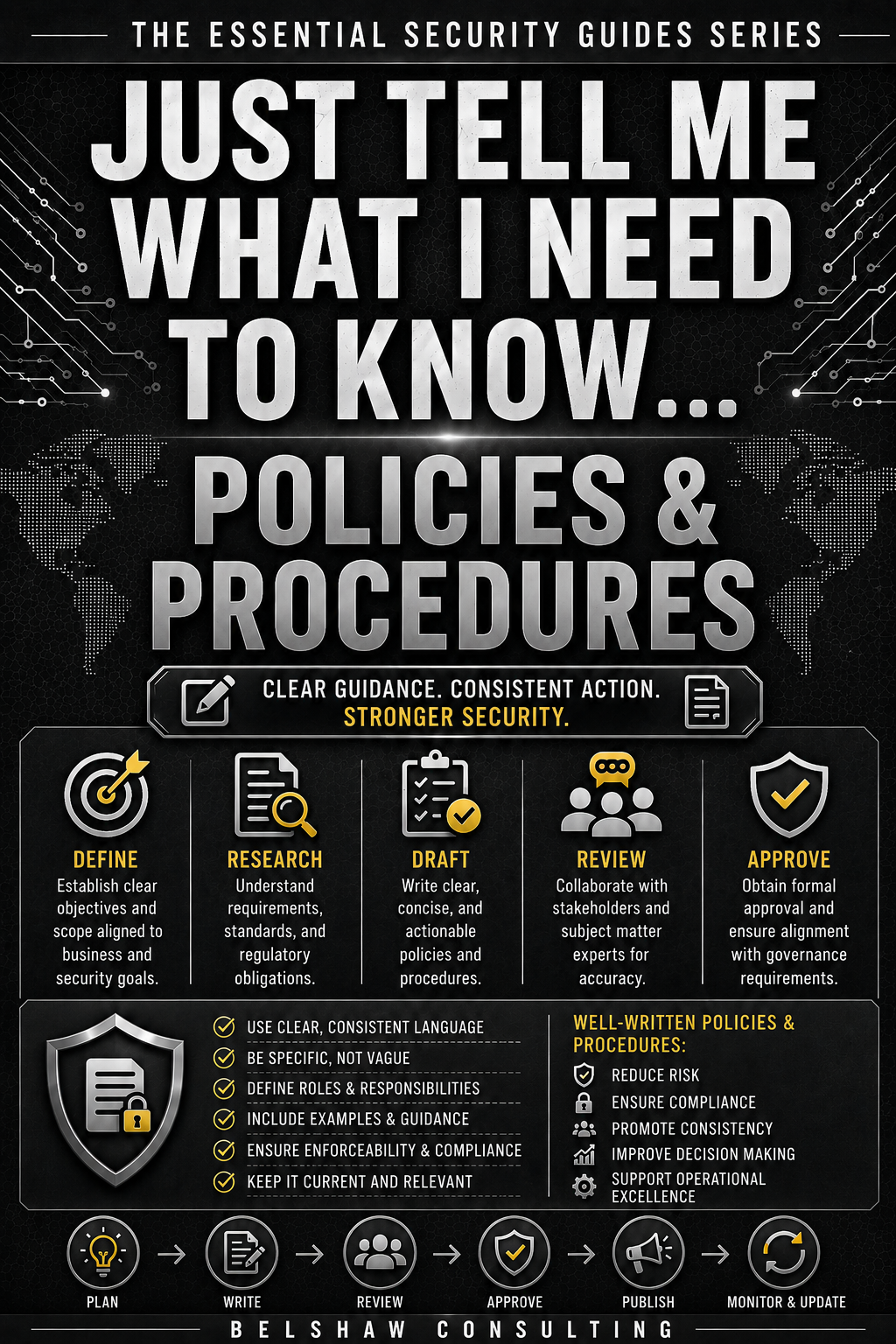 Security policies and procedures guide cover.