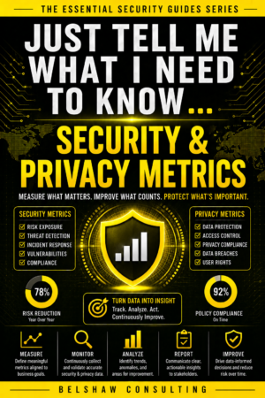 Security and privacy metrics guide cover.