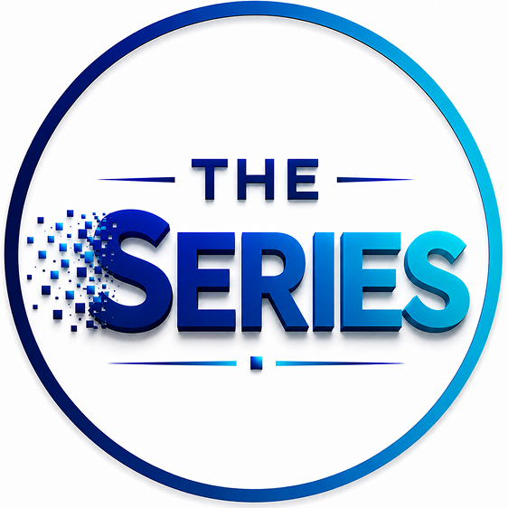 The Series" logo with digital effect.